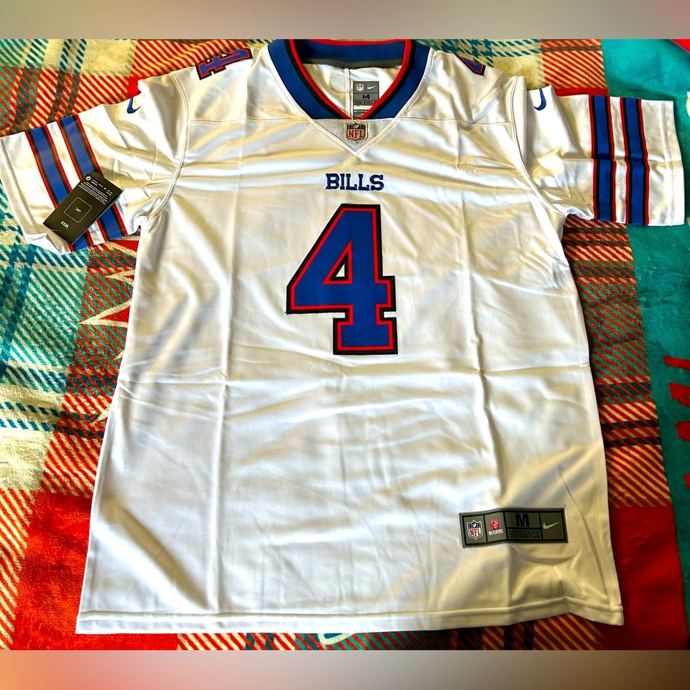 NFL Buffalo Bills White and Blue Jersey